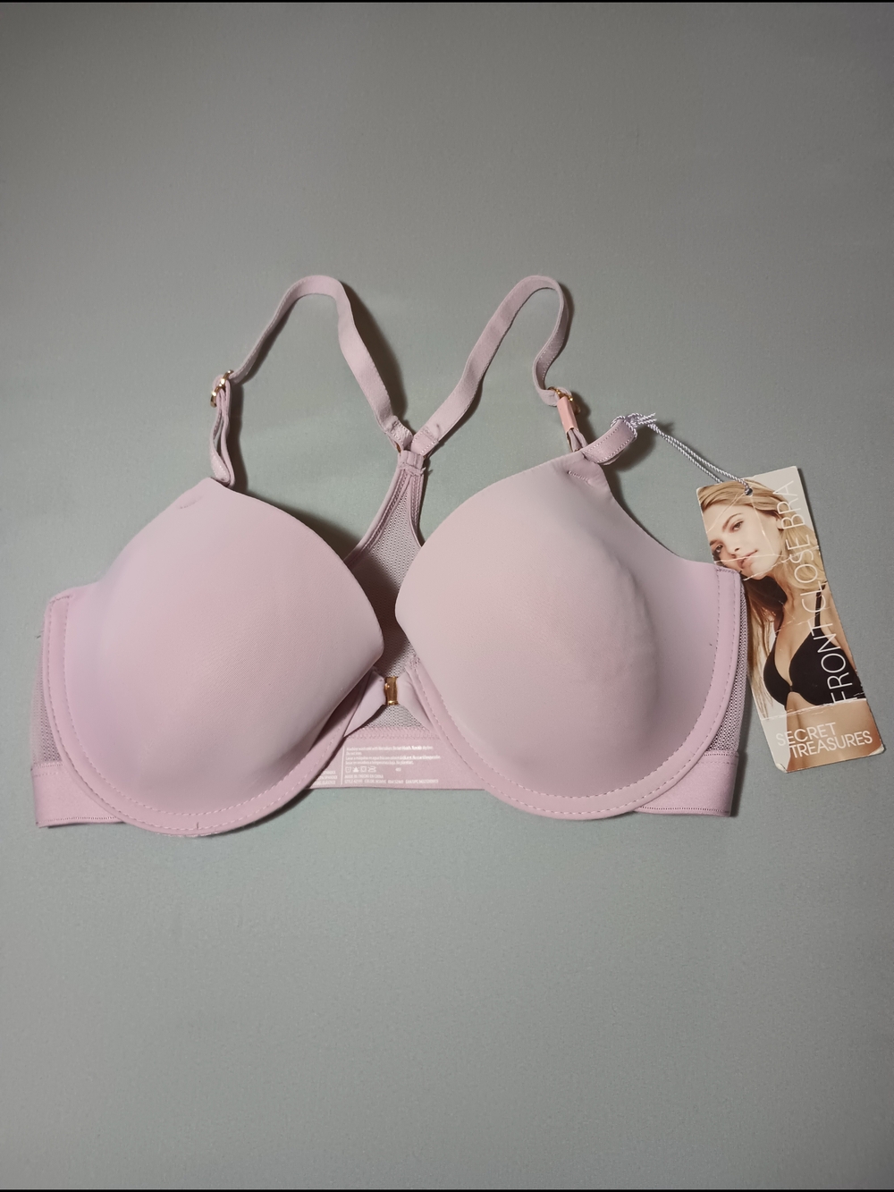 Secret Treasures Racerback Front Close T-Shirt Bra
